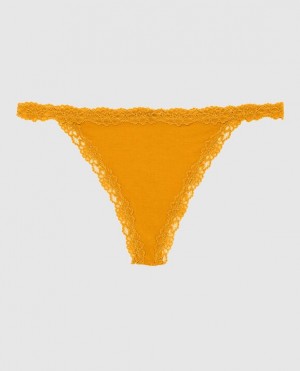 La Senza G-String Panty Women's Underwear Limonite | 5uNKpWbZ