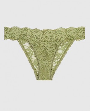 La Senza High Leg Cheeky Panty Women's Underwear Fern | v0zNYwxa