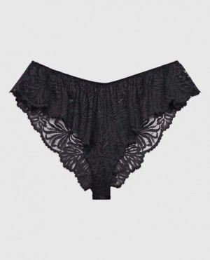 La Senza Lace Cheeky Panty Women's Lingerie Black | XpRgfif5