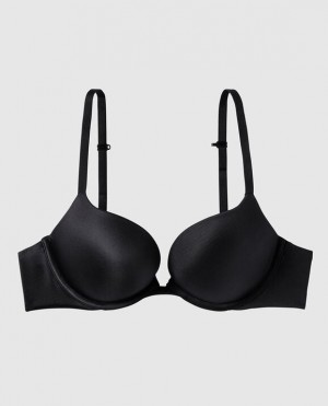 La Senza Push Up Women's Bras Black | rP9anY4m