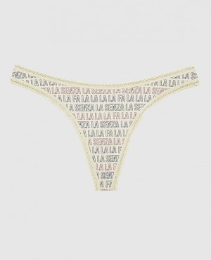 La Senza Thong Panty Women's Underwear Festive LaSenza | 4zxP1BE2