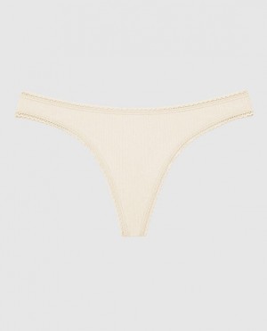 La Senza Thong Panty Women's Underwear Pearl | yQybEqmG