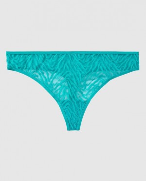 La Senza Thong Panty Women's Underwear Turquoise | 7e9GljAh