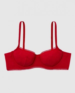 La Senza Unlined Balconette Women's Bras Red | Zl0RzMeo