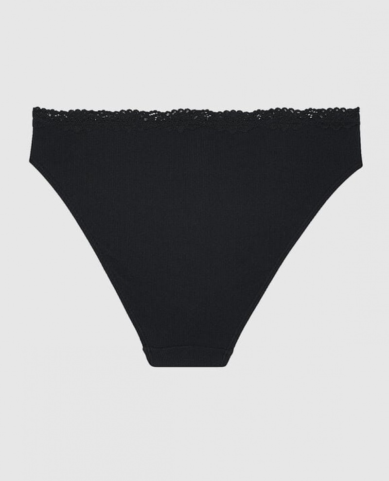 La Senza Bikini Panty Women's Underwear Black | 4LCixV5O