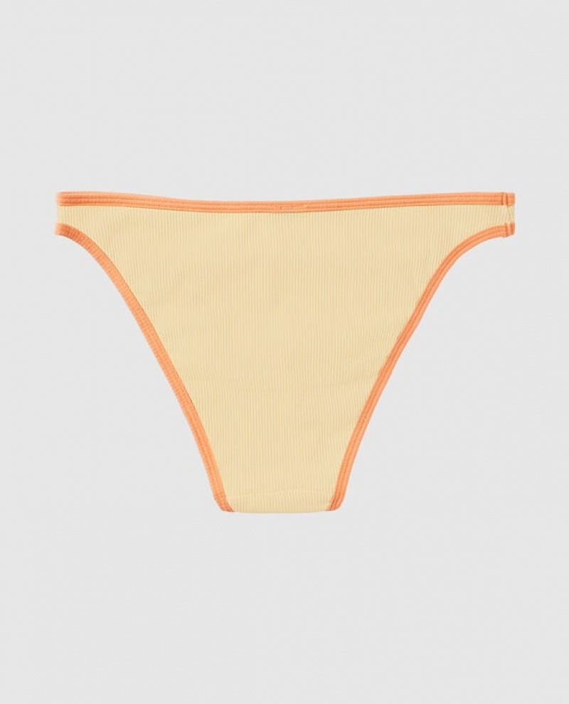 La Senza Bikini Panty Women's Underwear Light Yellow | 6D7WWwEQ