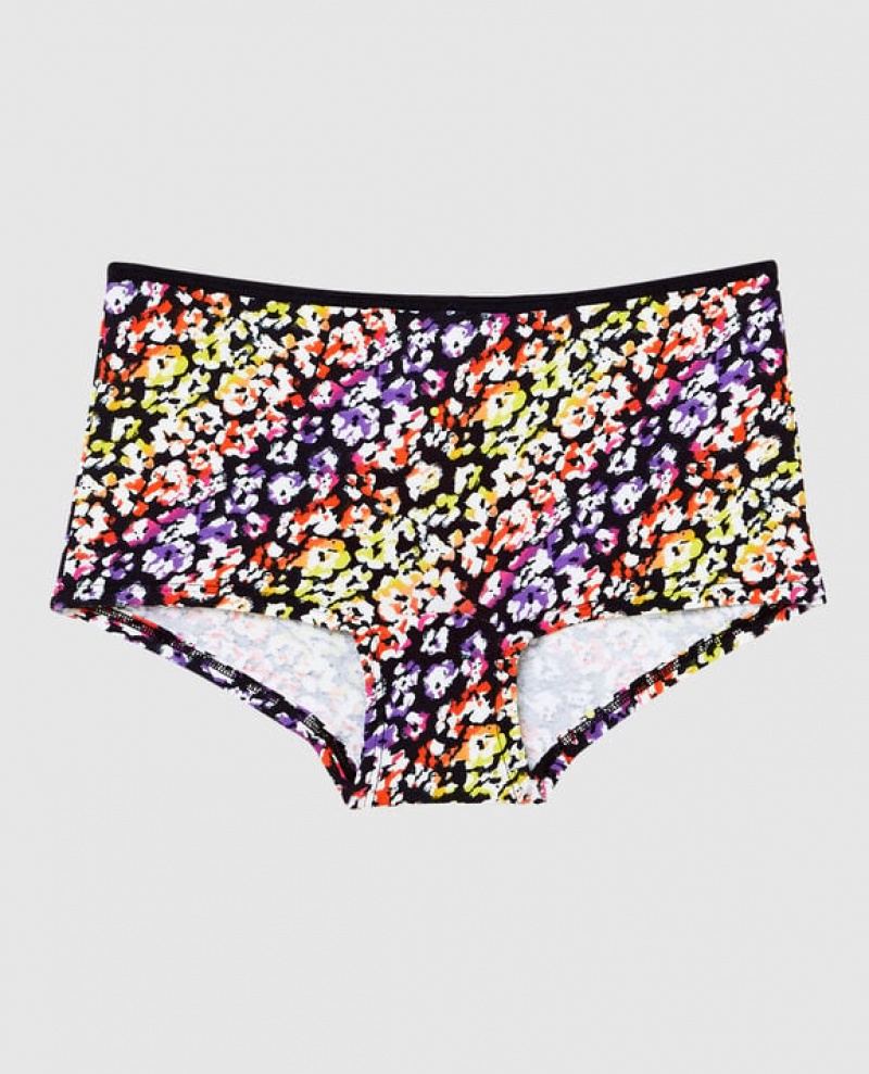 La Senza Boyshort Panty Women\'s Underwear Multicolor Leopard | ZzFIbAdK