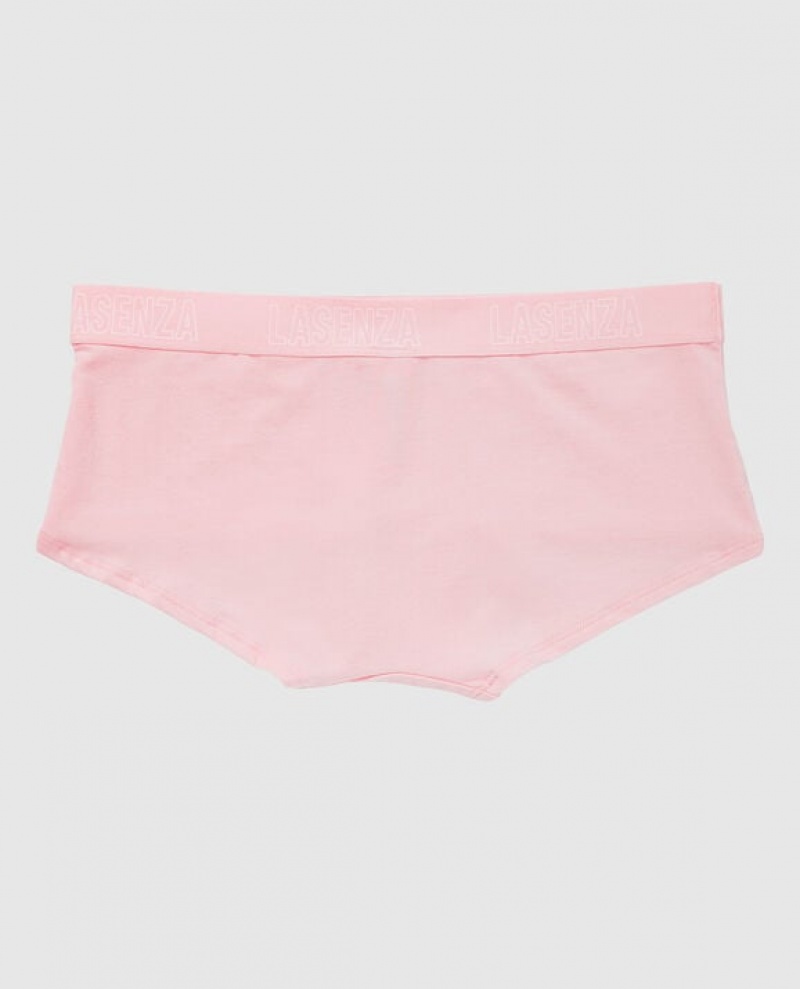 La Senza Boyshort Panty Women's Underwear Pink White | VzUT6ki0