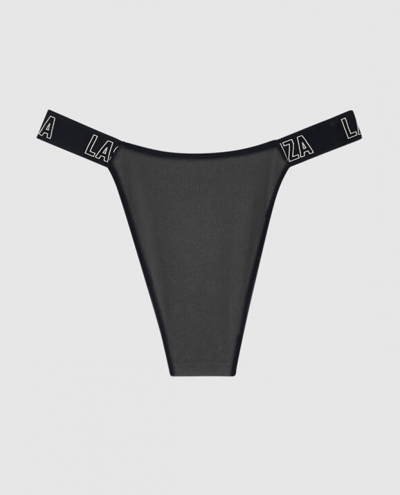 La Senza Cheeky Panty Women's Underwear Black | Boah80Hb