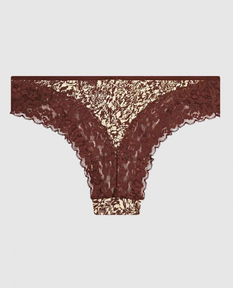 La Senza Cheeky Panty Women's Underwear Brown | hF42HxTD