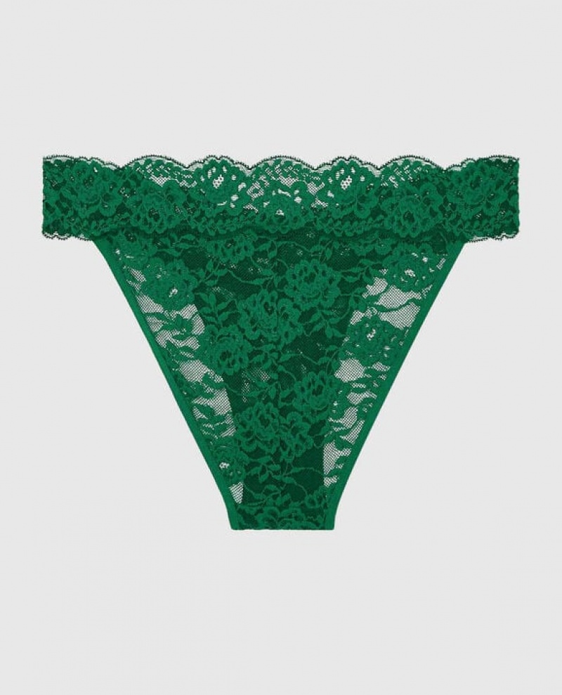 La Senza Cheeky Panty Women's Underwear Green | qTA1pz2G