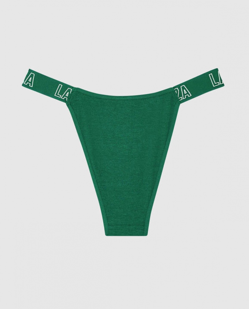 La Senza Cheeky Panty Women's Underwear Green | sstUTngG