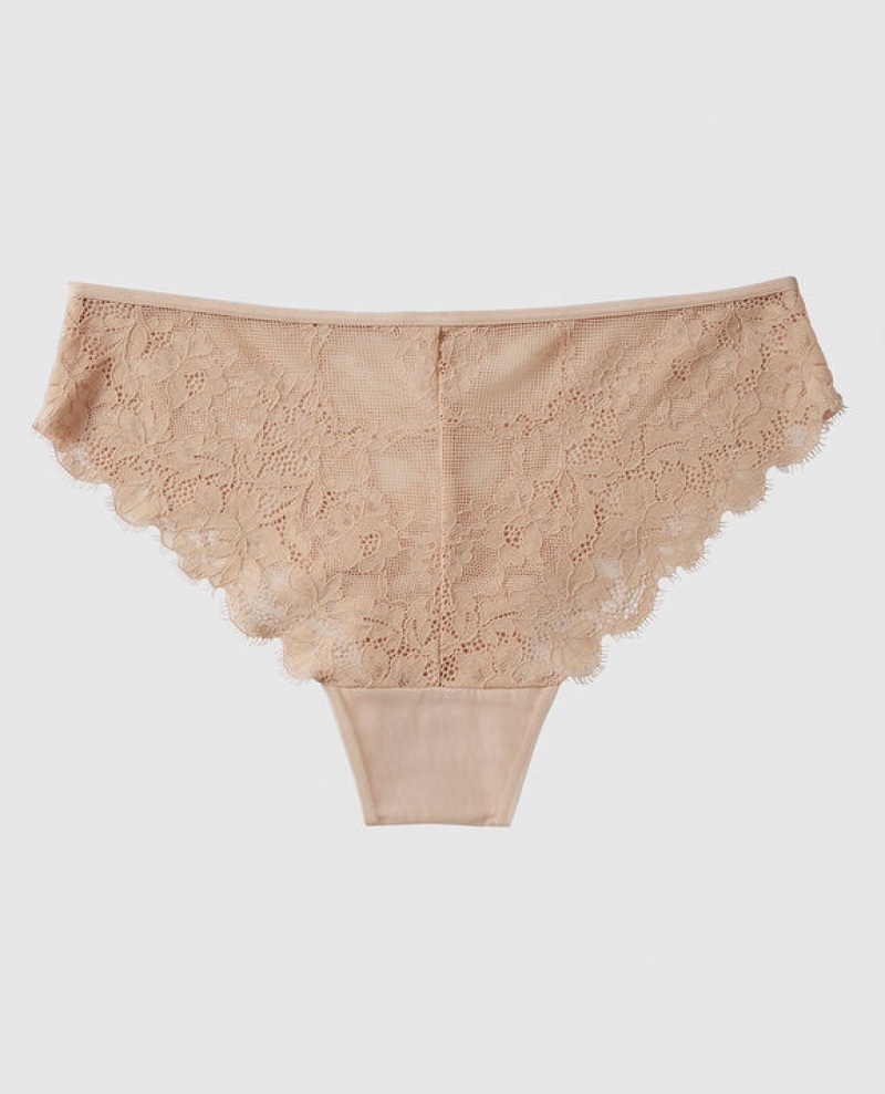 La Senza Cheeky Panty Women's Underwear Rosetan | Co5ZTAmg