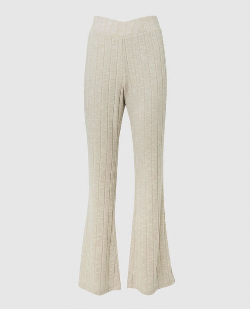 La Senza Cozy Flare Women\'s Sleepwear Light Beige | 6vJm58QS