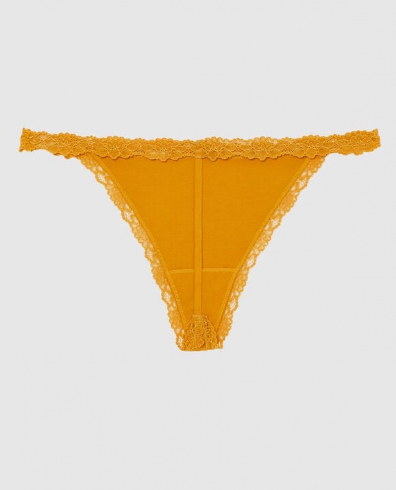 La Senza G-String Panty Women's Underwear Limonite | 5uNKpWbZ