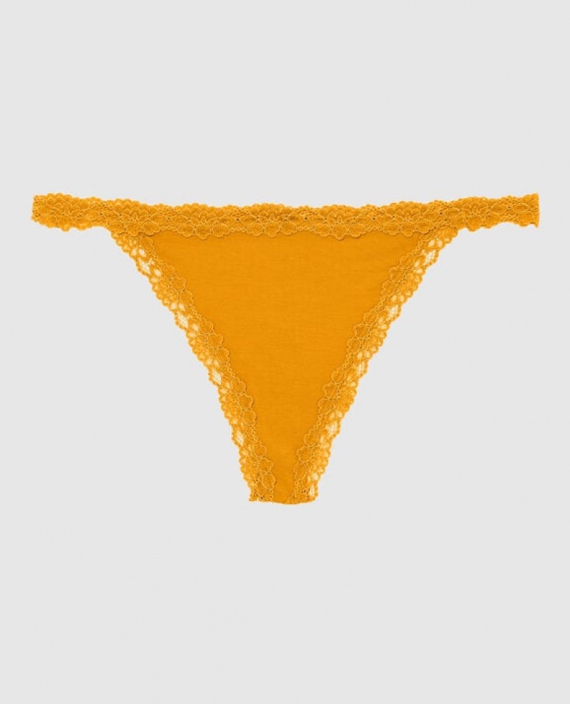 La Senza G-String Panty Women\'s Underwear Limonite | 5uNKpWbZ