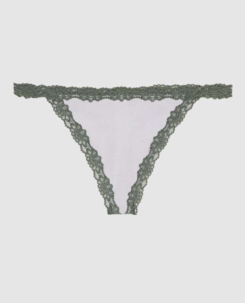 La Senza G-String Panty Women\'s Underwear Grey | K2hp7fMP