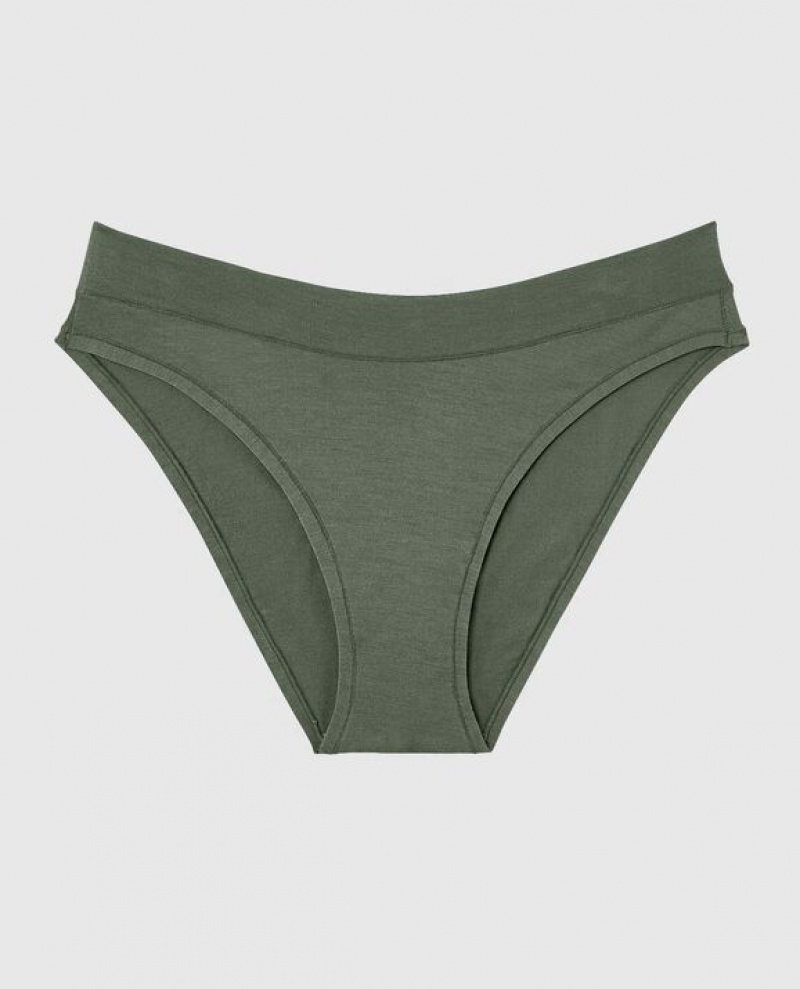 La Senza High Leg Bikini Panty Women\'s Underwear Dark Forest | NKfXuy6F