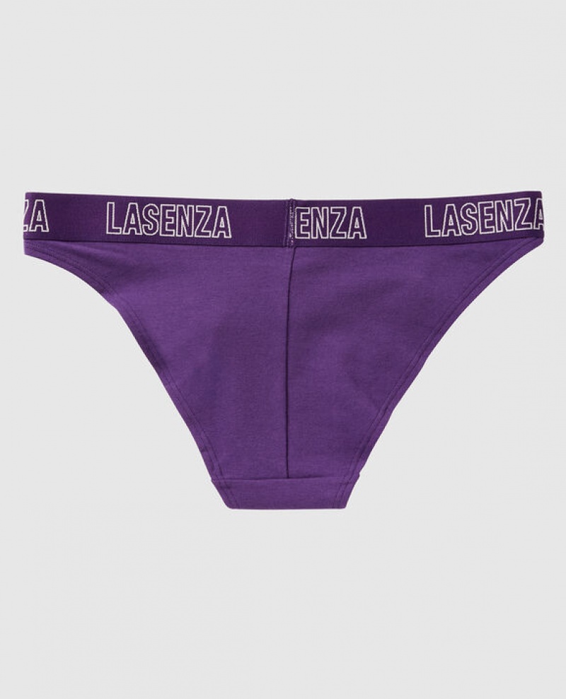La Senza High Leg Cheeky Panty Women's Underwear Purple | OQ2bmEVi
