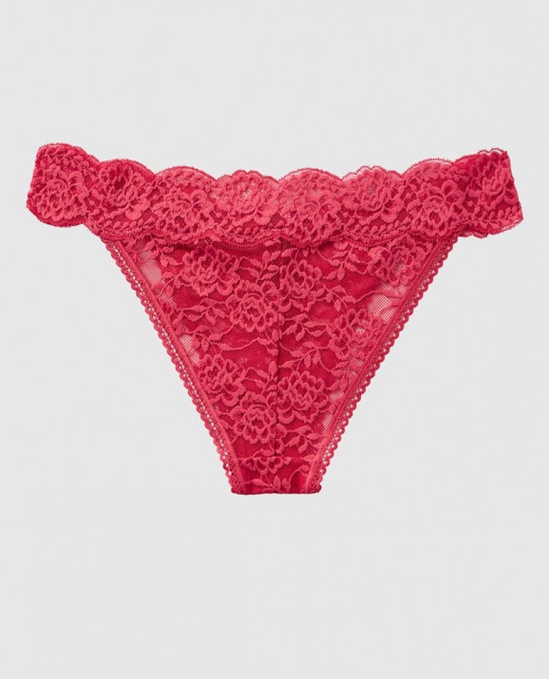 La Senza High Leg Cheeky Panty Women's Underwear Sweet Raspberry | J9tu6HZp