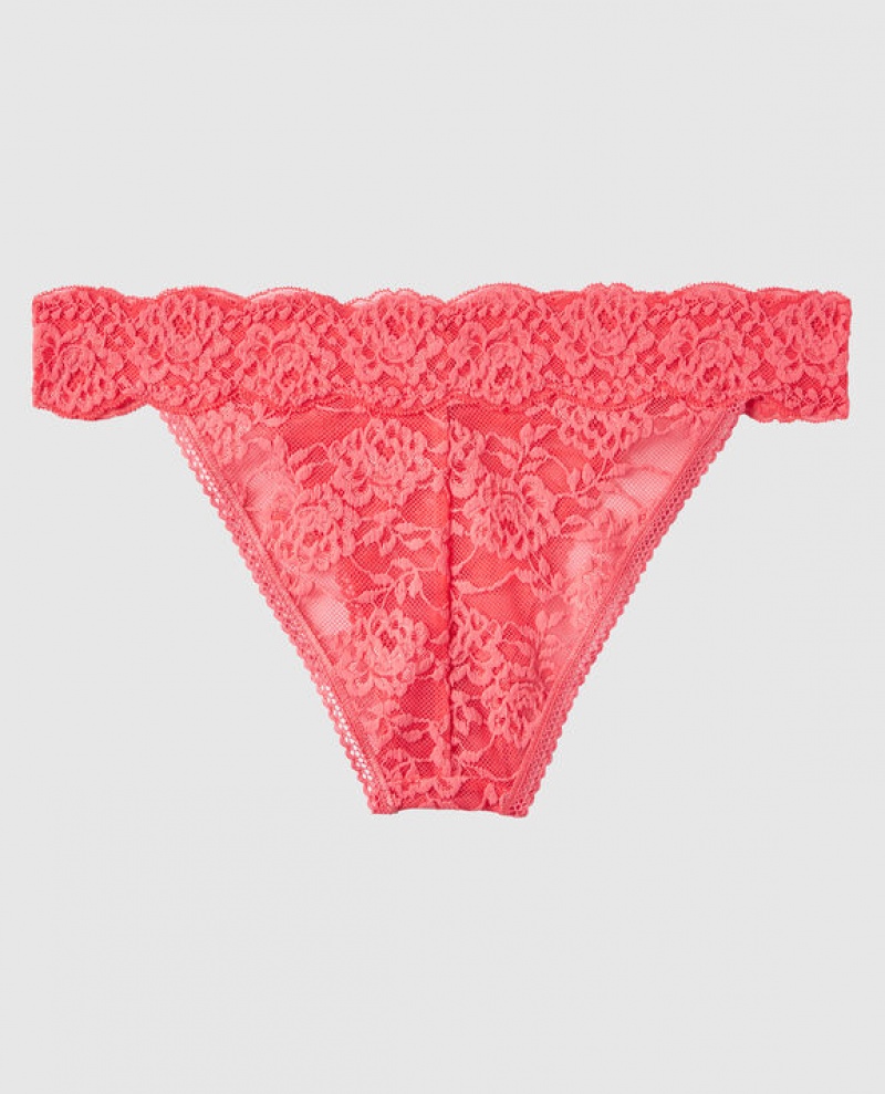 La Senza High Leg Cheeky Panty Women's Underwear Coral | 5OIDsnly