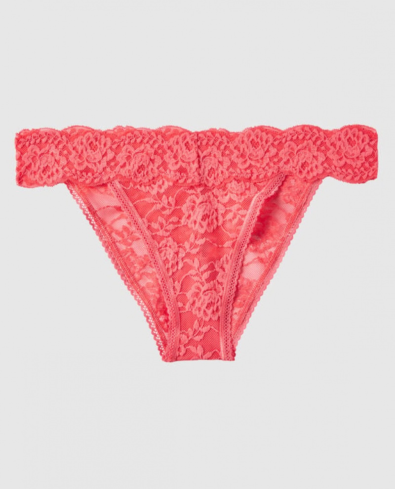 La Senza High Leg Cheeky Panty Women\'s Underwear Coral | 5OIDsnly