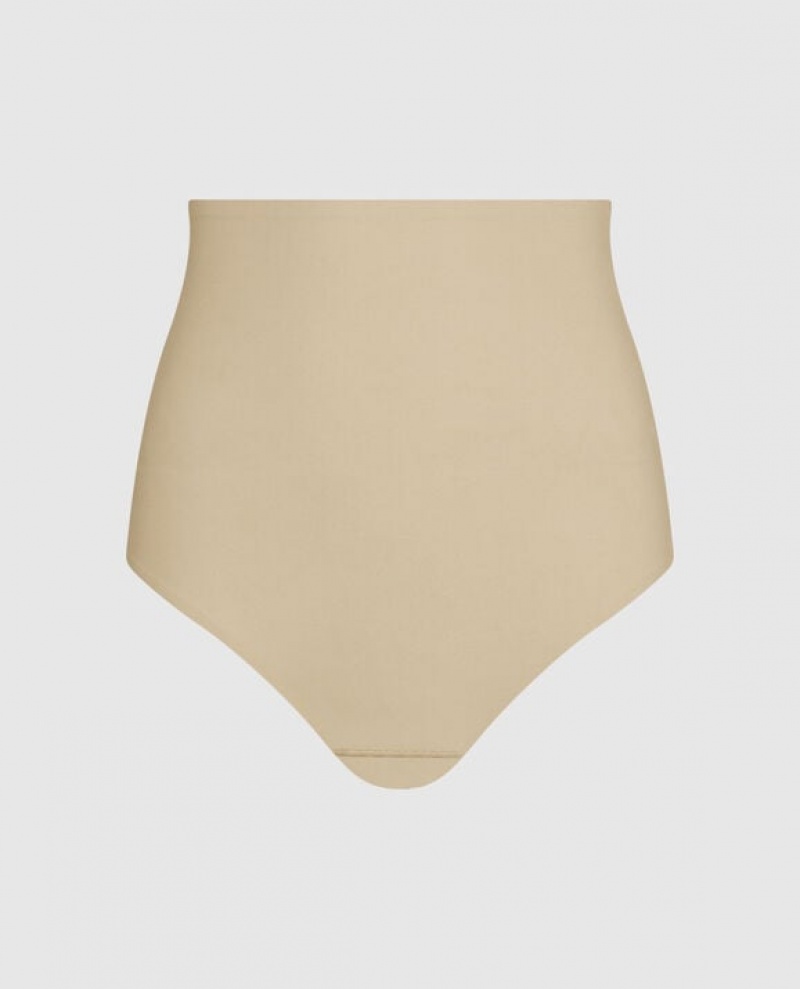 La Senza High Waist Smoothing Brief Women\'s Underwear Rosetan | R4hqwp9F