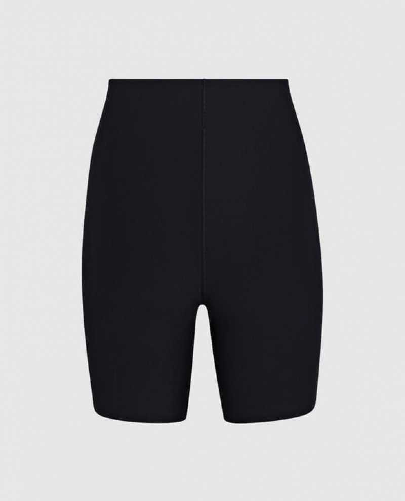 La Senza High Waist Smoothing Short Women's Underwear Black | aXTLcJEP