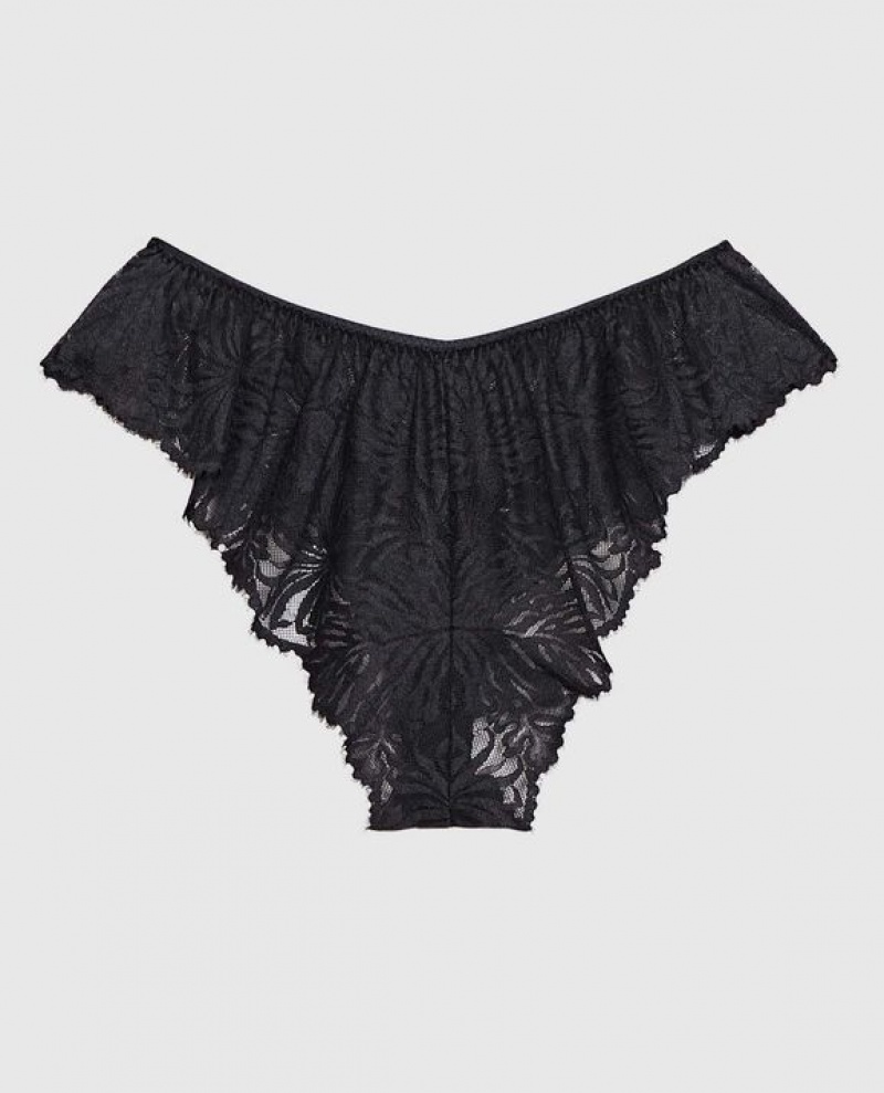 La Senza Lace Cheeky Panty Women's Lingerie Black | XpRgfif5