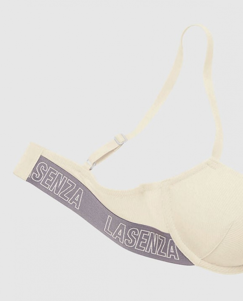 La Senza Lightly Lined Demi Women's Bras Pearl | 24VZ6lf1