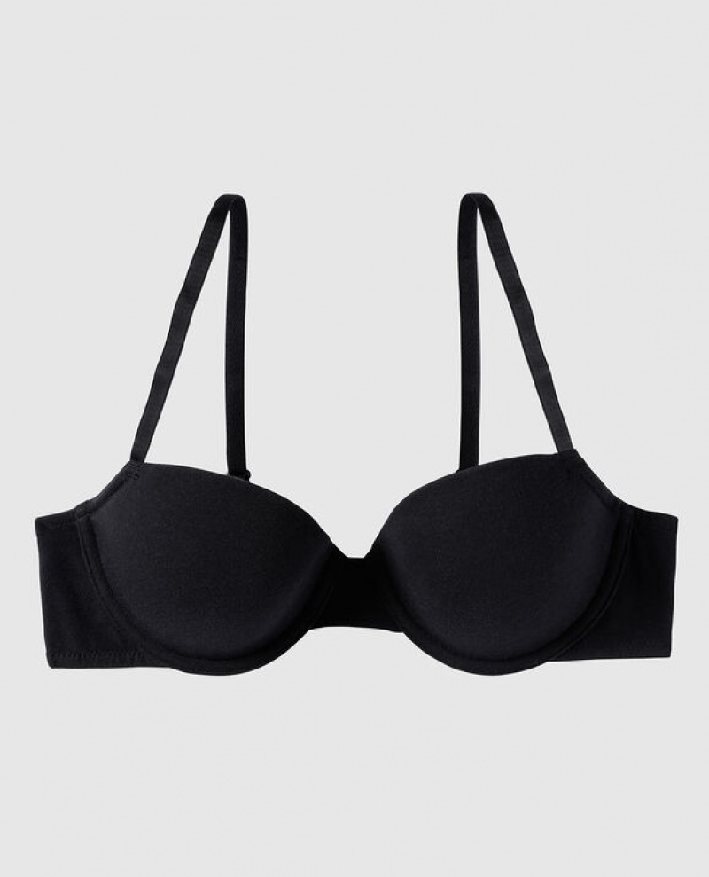 La Senza Lightly Lined Demi Women\'s Bras Black | gIsq9zRh