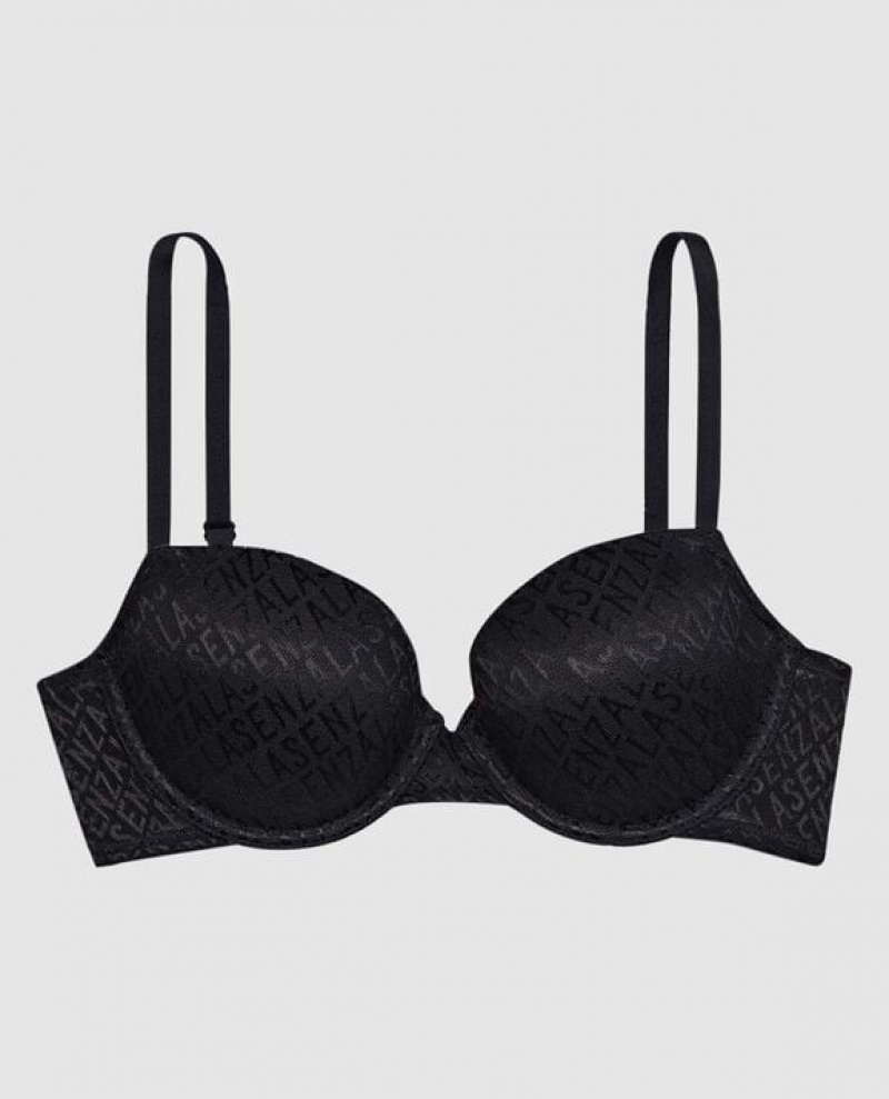 La Senza Lightly Lined Demi Women\'s Bras Black | En5BckGX