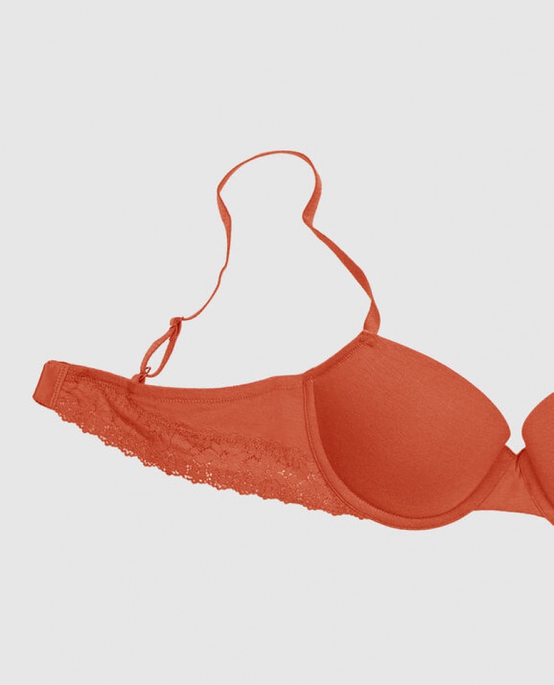 La Senza Lightly Lined Demi Women's Bras Terra Cotta | n5ivts0w