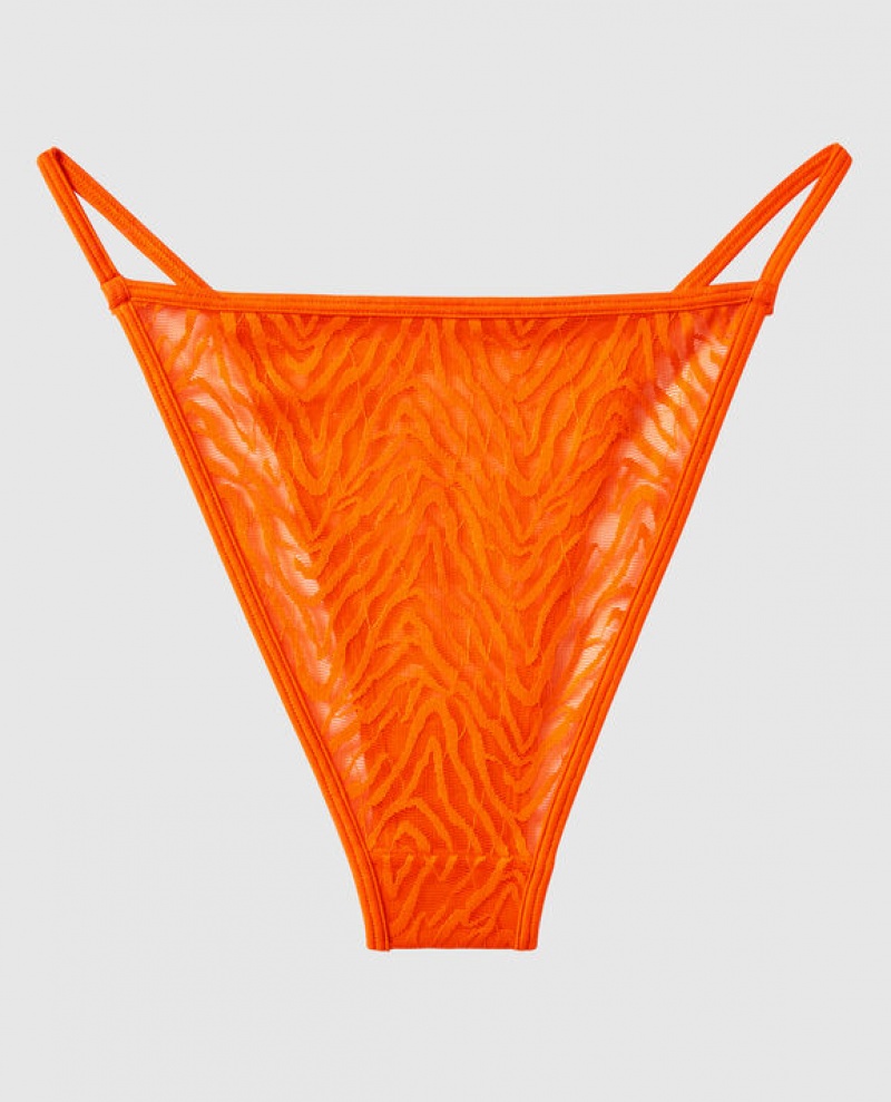 La Senza Mini Cheeky Panty Women's Underwear Orange | PrLO3tuy