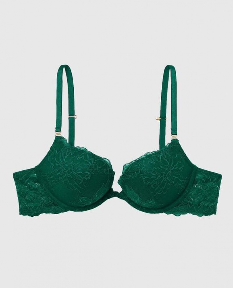 La Senza Push Up Women\'s Bras Green | zO9k1xDK