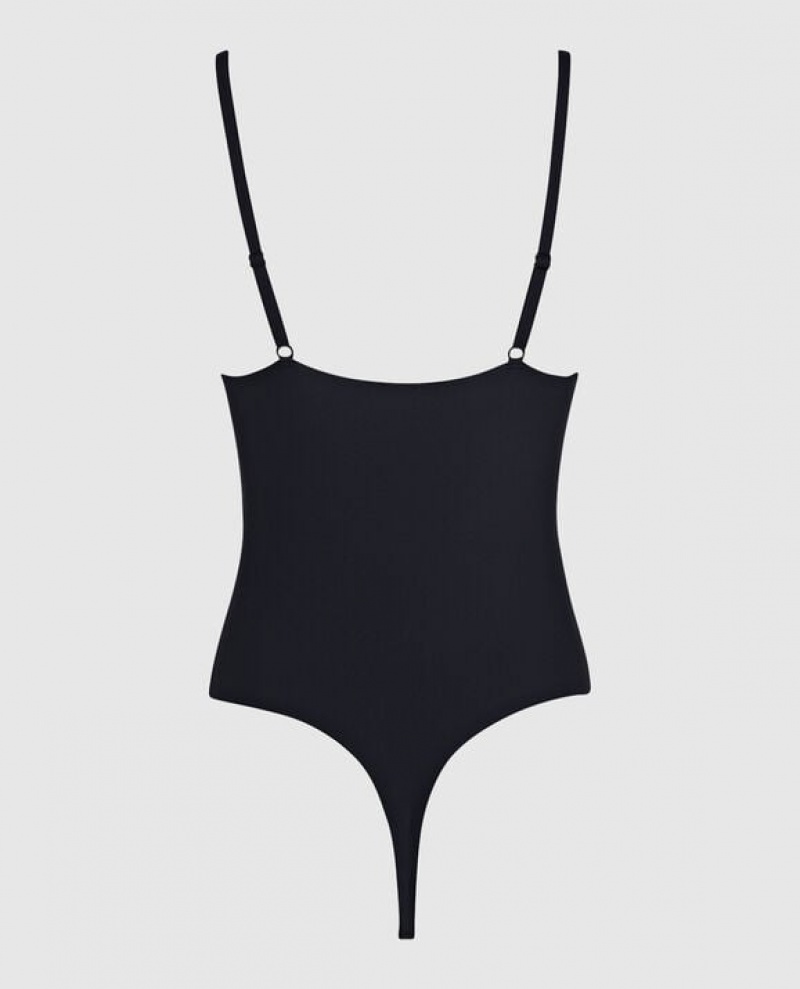 La Senza Smoothing Bodysuit Women's Accessories Black | TNmMIepQ