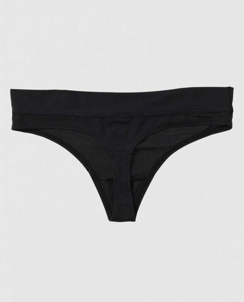 La Senza Thong Panty Women's Underwear Black | dB26Ieyg