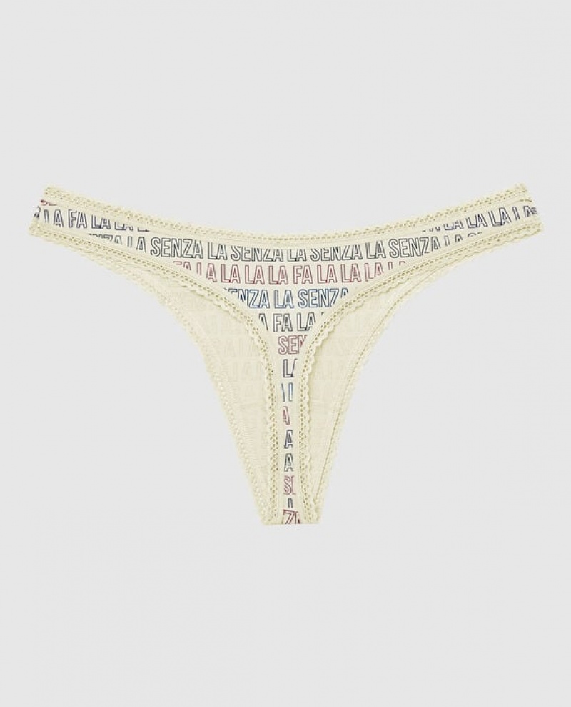 La Senza Thong Panty Women's Underwear Festive LaSenza | 4zxP1BE2