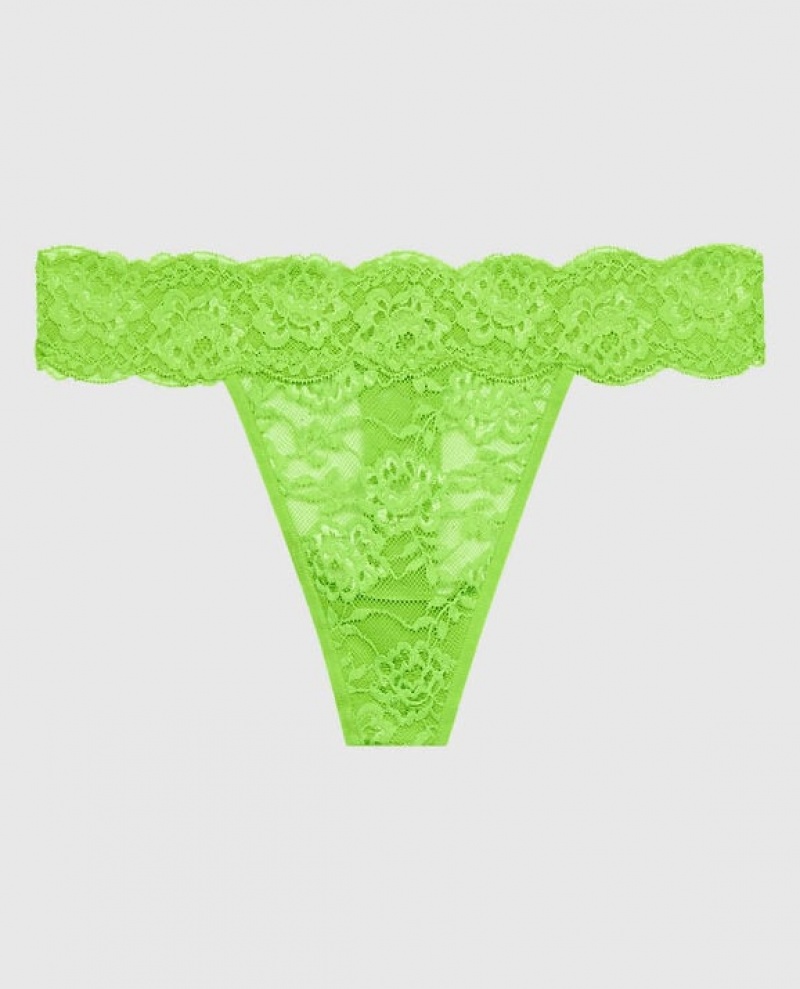 La Senza Thong Panty Women\'s Underwear Light Green | XGJDh5se