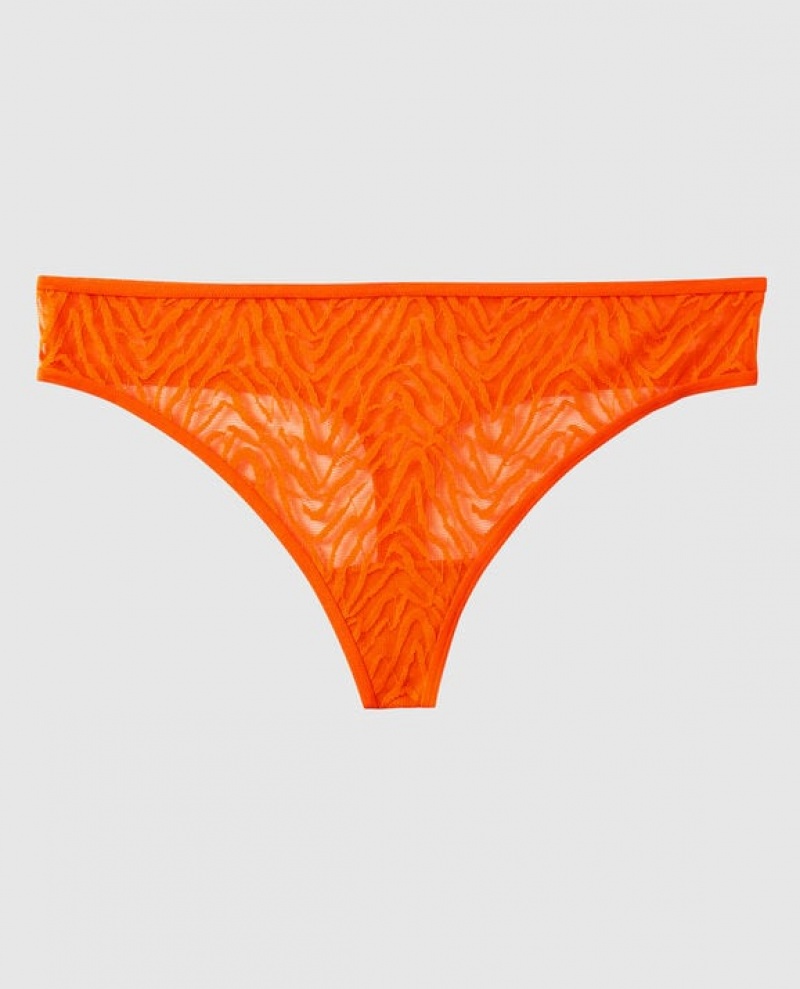 La Senza Thong Panty Women\'s Underwear Orange | dXJQHfXu