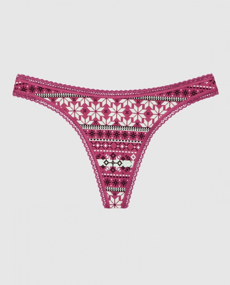 La Senza Thong Panty Women\'s Underwear Pink | bl4YvKId