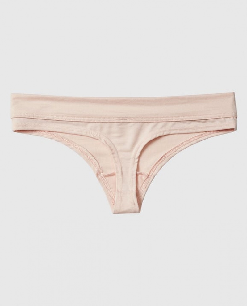 La Senza Thong Panty Women's Underwear Pink | nRdoRzyd