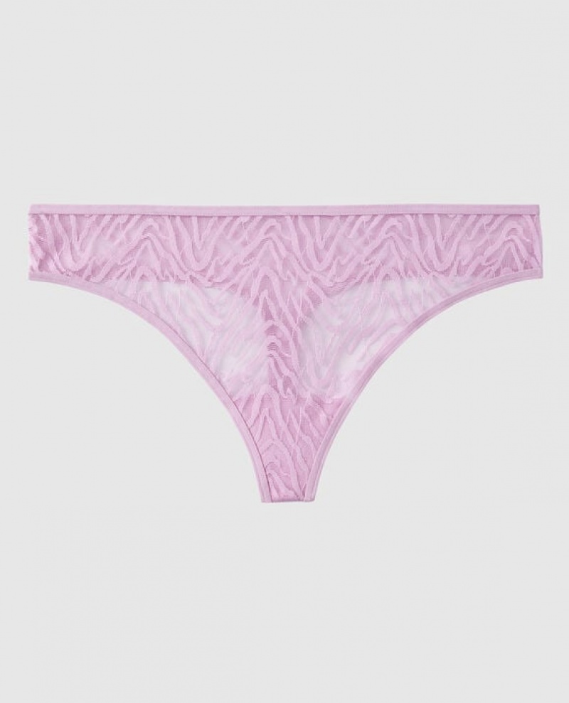 La Senza Thong Panty Women\'s Underwear Purple | 2zFe9klQ
