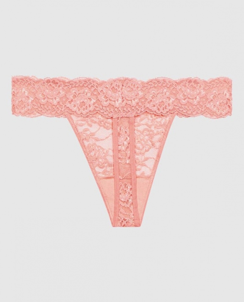 La Senza Thong Panty Women's Underwear Strawberry Ice | sGXgP09r
