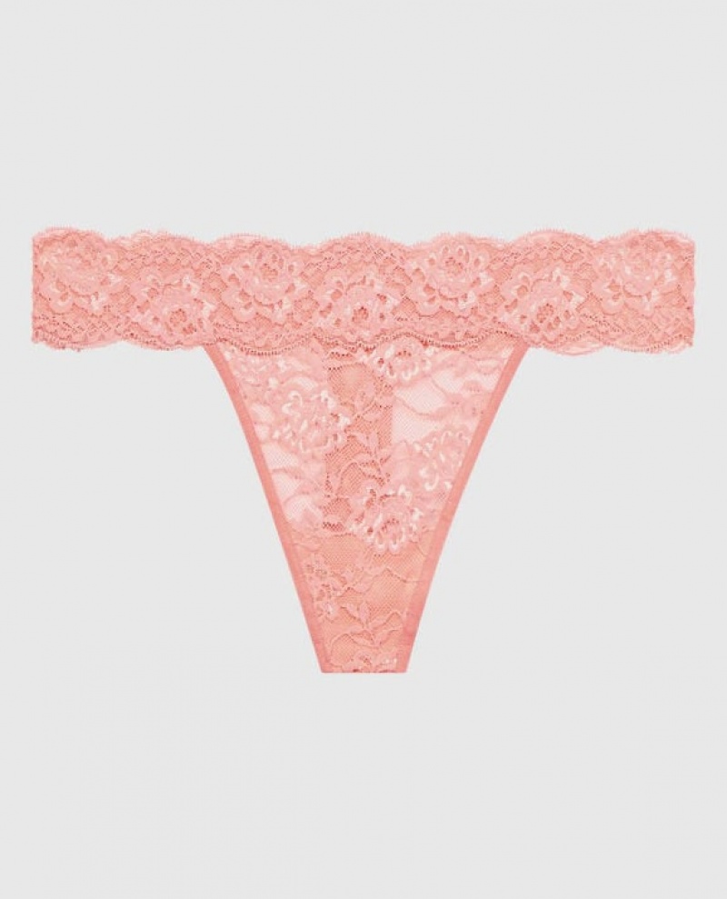 La Senza Thong Panty Women\'s Underwear Strawberry Ice | sGXgP09r