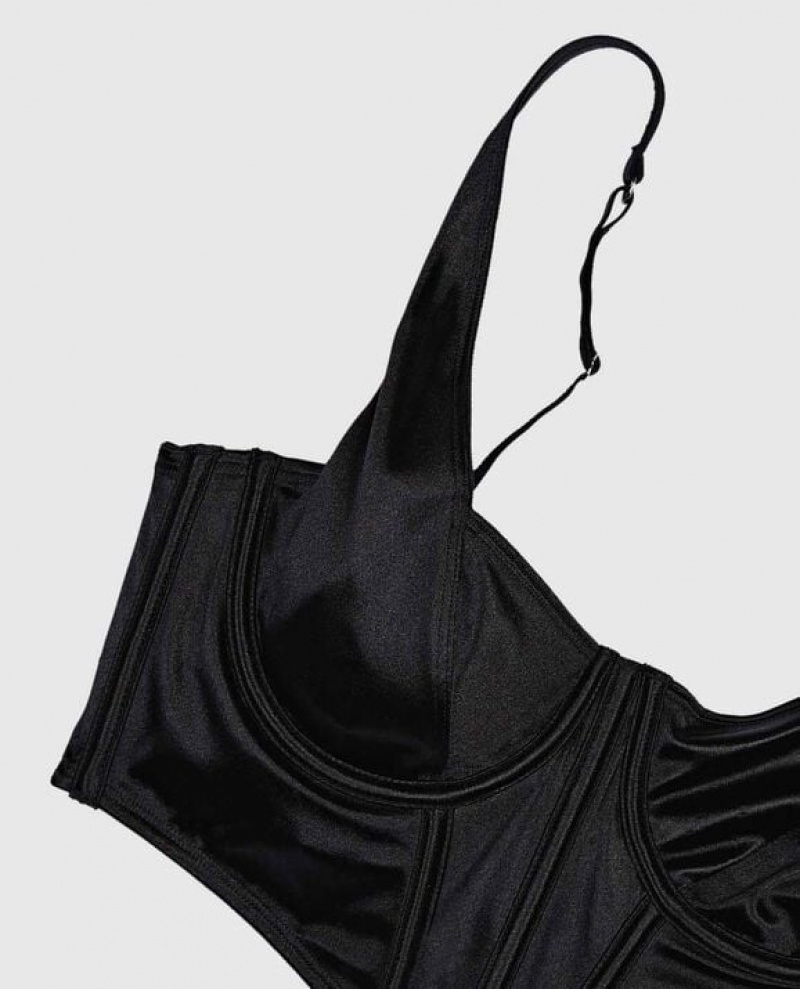 La Senza Unlined Bra Top Women's Lingerie Black | u3vmfVNQ
