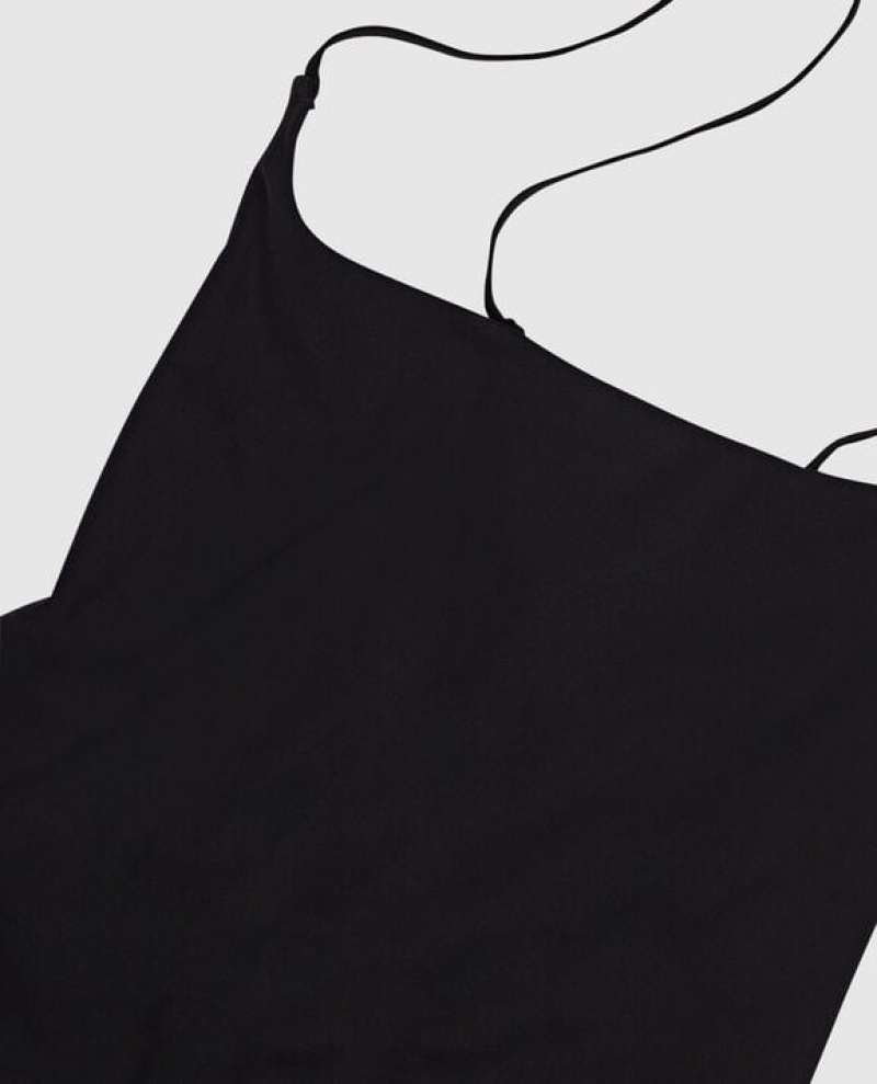 La Senza Unlined Microfiber Bodysuit Women's Lingerie Black | FaZ6bctE