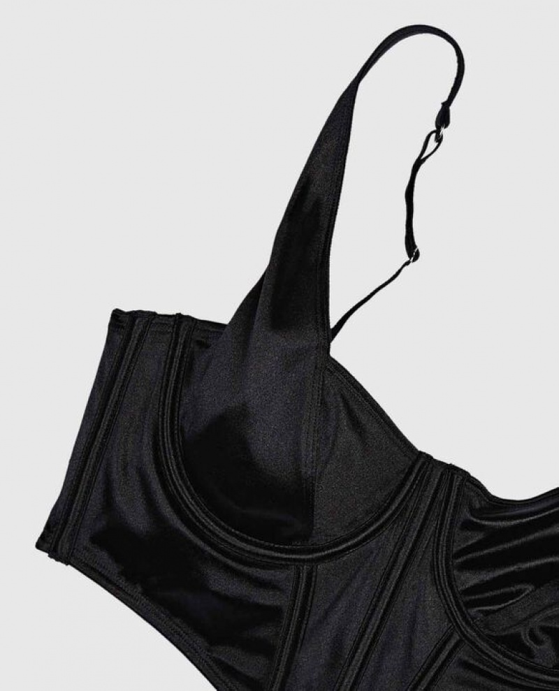 La Senza Unlined Top Women's Bras Black | w1BJAXZj