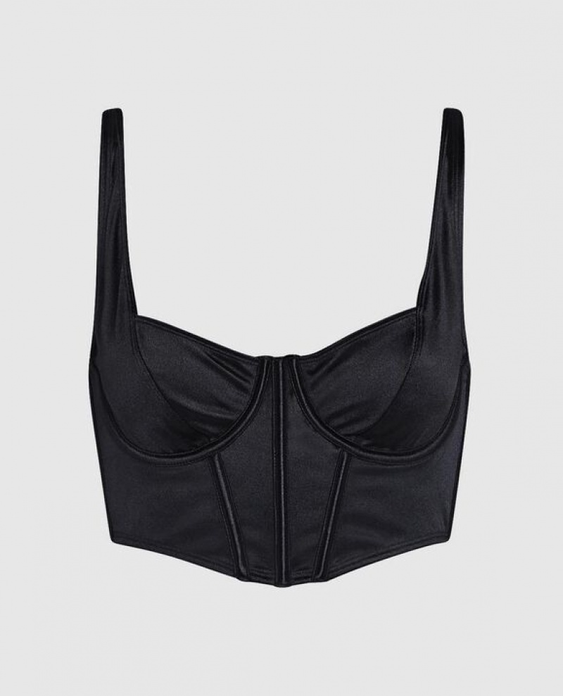 La Senza Unlined Top Women\'s Bras Black | w1BJAXZj